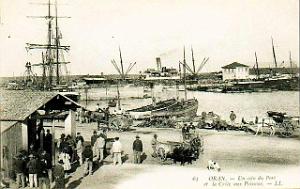 Oran- 113- travail sur les quais